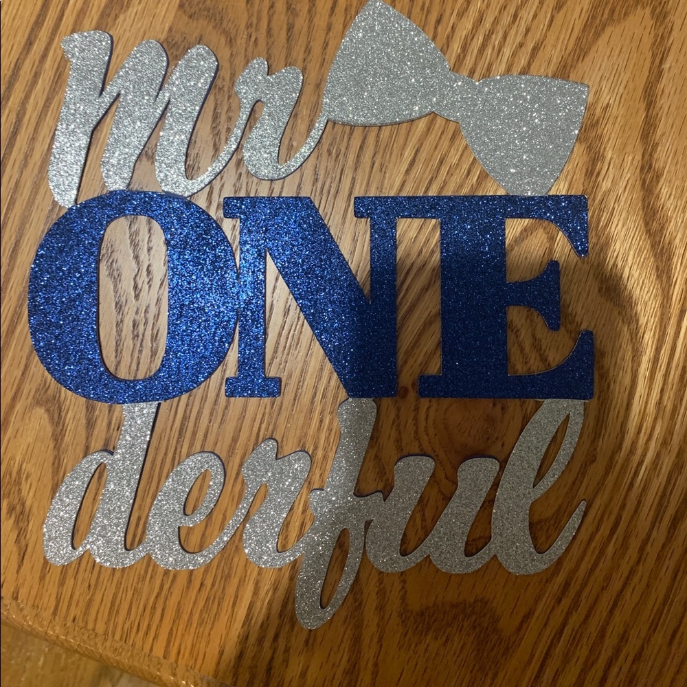 Mr. ONEderful cake topper and Photo Banner